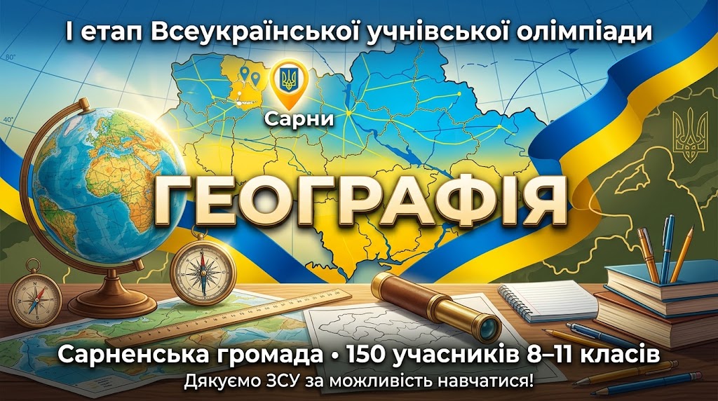 Географічні меридіани знань перетнулися у Сарнах! Географічні меридіани знань перетнулися у Сарнах!